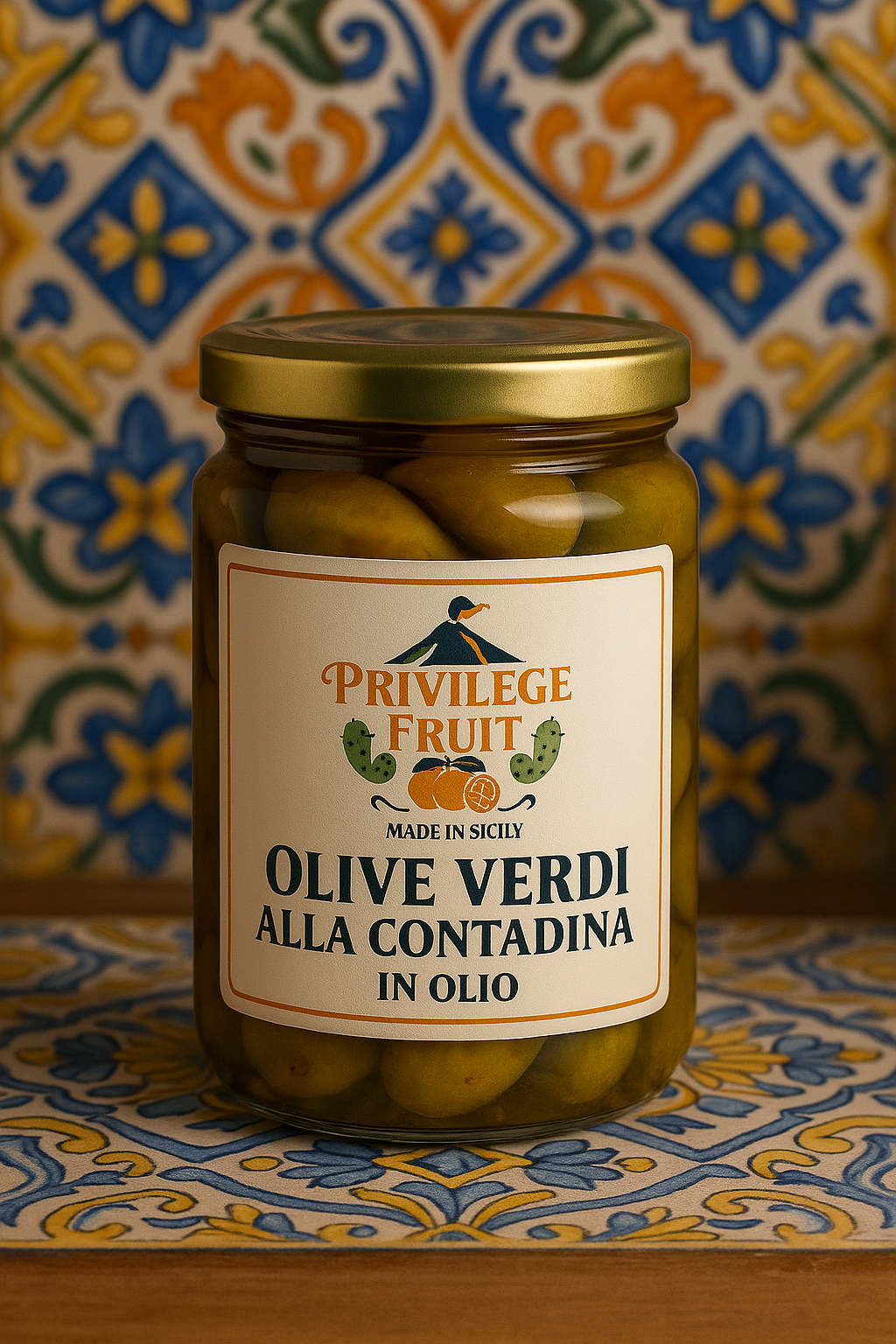 Olive Verdi alla Contadina in Olio